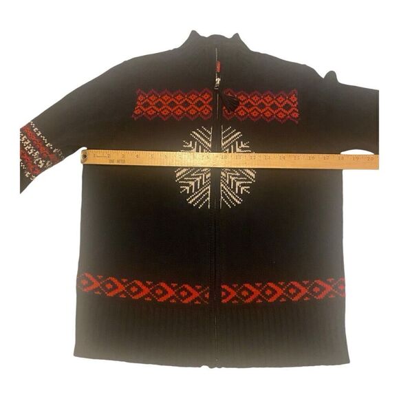 Valerie Stevens Cardigan Women’s Small Full Zip Wool Blend Sweater Jacket Black - Picture 5 of 8